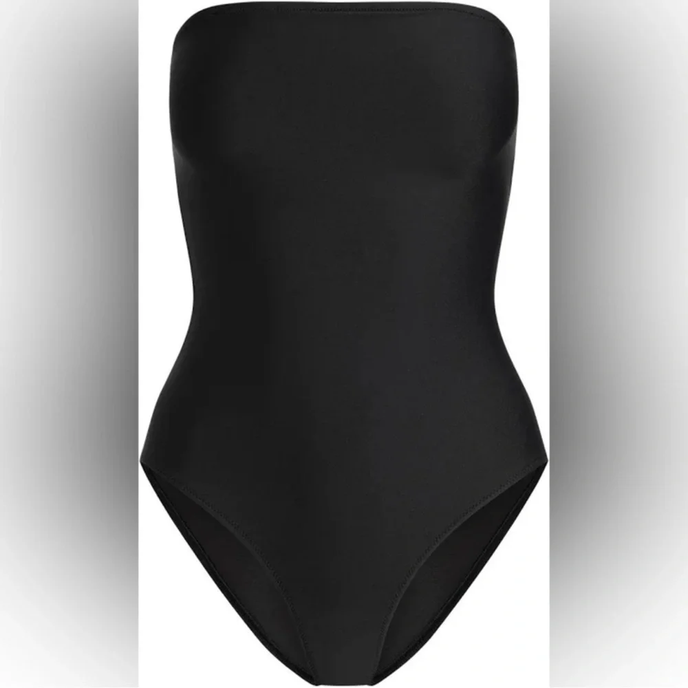 SKIMS Strapless One-Piece Swimsuit in Black